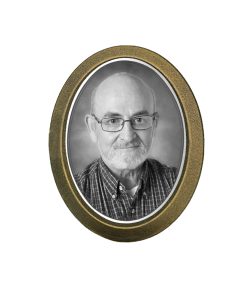 Κορνίζα Μνήματος από Αλουμίνιο Οβάλ Λαδί