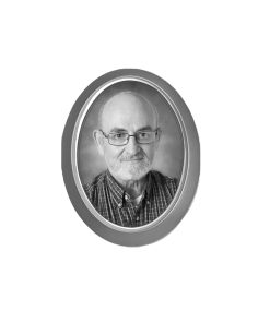 Κορνίζα Μνήματος από Αλουμίνιο Οβάλ Ανθρακί