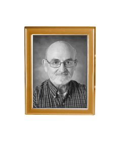 Κορνίζα Μνήματος από Αλουμίνιο Παραλληλόγραμμη Μάτ Μπρονζέ