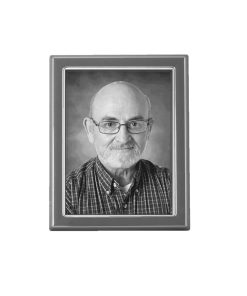 Κορνίζα Μνήματος από Αλουμίνιο Παραλληλόγραμμη Χρώμιο