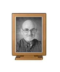 Κορνίζα Μνήματος από Αλουμίνιο Παραλληλόγραμμη με Βάση Μάτ Μπρονζέ